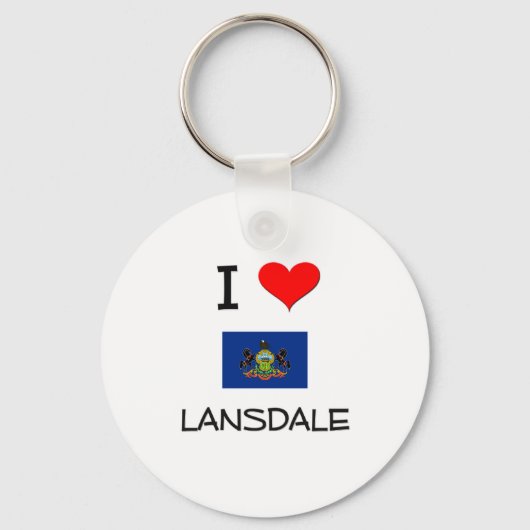 Porte-clés I Love Lansdale Pennsylvanie (Recto)