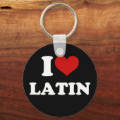 Porte-clés I Love Latin (Recto)