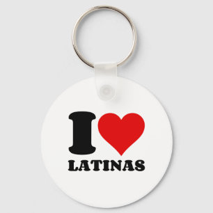 PORTE-CLÉS I LOVE LATINAS  HEART