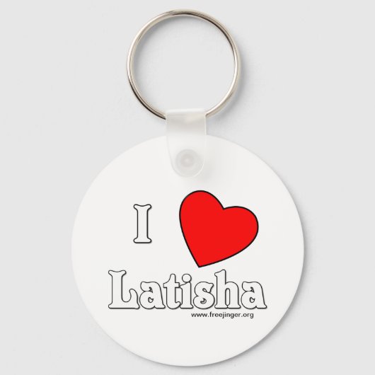 Porte-clés I Love Latisha (Recto)