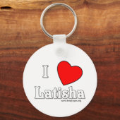 Porte-clés I Love Latisha (Recto)