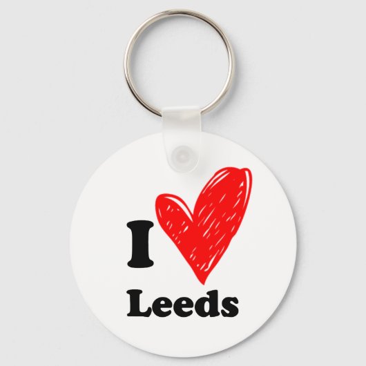 Porte-clés I love Leeds (Recto)