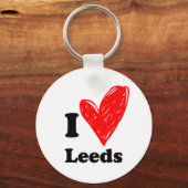 Porte-clés I love Leeds (Recto)