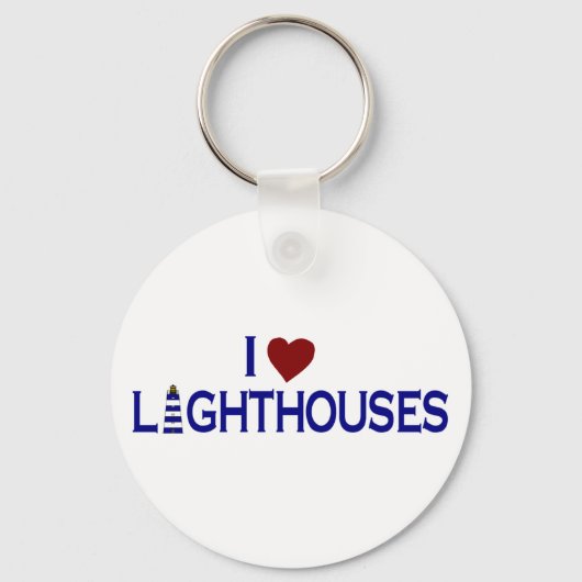 Porte-clés I Love Lighthouse (Recto)