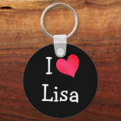 Porte-clés I Love Lisa (Recto)