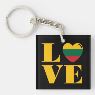 Porte-clés I love Lithuania