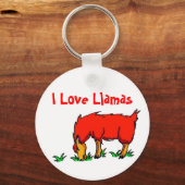 Porte-clés I Love Llamas (Recto)