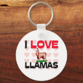 Porte-clés I Love Llamas (Recto)