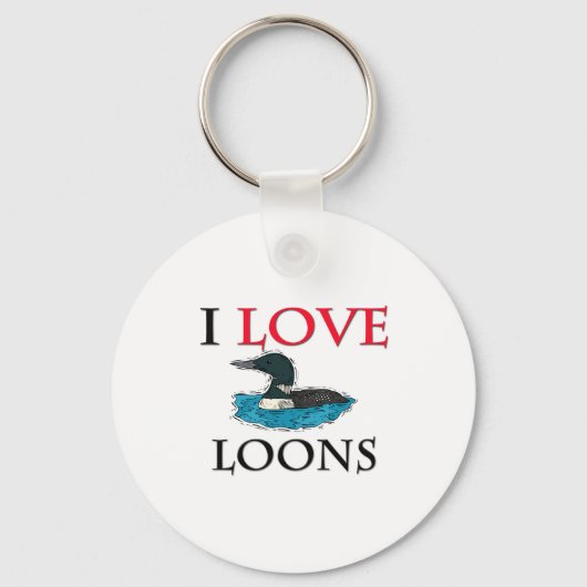 Porte-clés I Love Loons (Recto)
