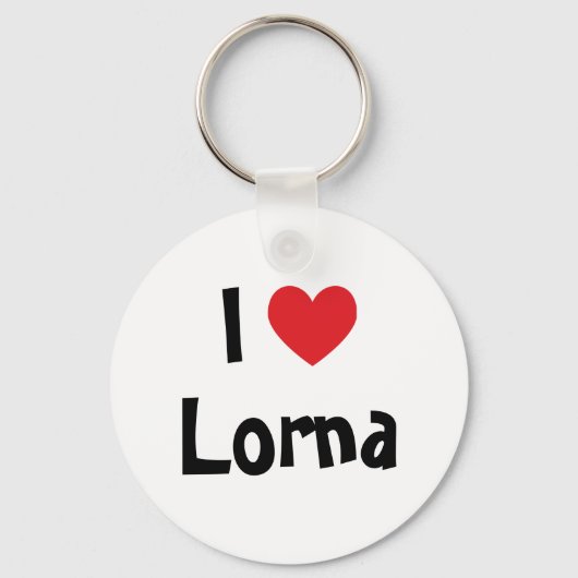 Porte-clés I Love Lorna (Recto)