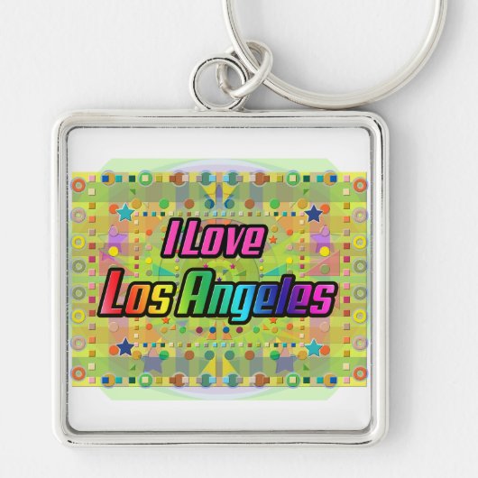 Porte-clés I Love Los Angeles Smile Bright Porte - clé (Devant)