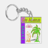 Porte-clés "I LOVE Los Angeles"Sun Palm Tree&Surfer2 Porte - (Devant gauche)