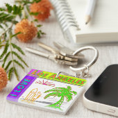Porte-clés "I LOVE Los Angeles"Sun Palm Tree&Surfer2 Porte - (Devant Droit)