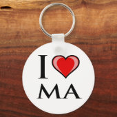 Porte-clés I Love MA - Massachusetts (Recto)