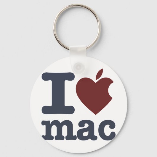 Porte-clés I Love Mac (Recto)