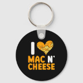Porte-clés I Love Mac N' Cheese Funny Mac And Cheese (Recto)