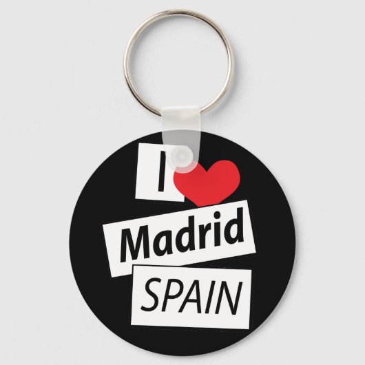 Porte-clés I Love Madrid Espagne (Recto)