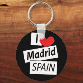 Porte-clés I Love Madrid Espagne (Recto)