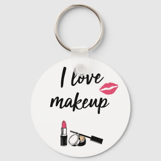 Porte-clés I Love makeup (Recto)