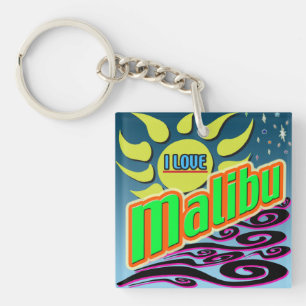 Porte-clés "I LOVE Malibu" Night Sunshine" Porte - clé !