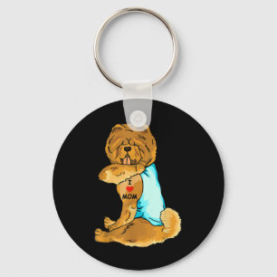 Porte-clés I Love Maman Tattoo Chow Chow Maman Amoureux des c