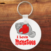 Porte-clés I Love Manatees Porte - clé (Recto)