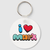 Porte-clés I Love Mark (Verso)