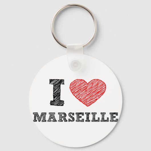 Porte-clés I love-Marseille (Recto)
