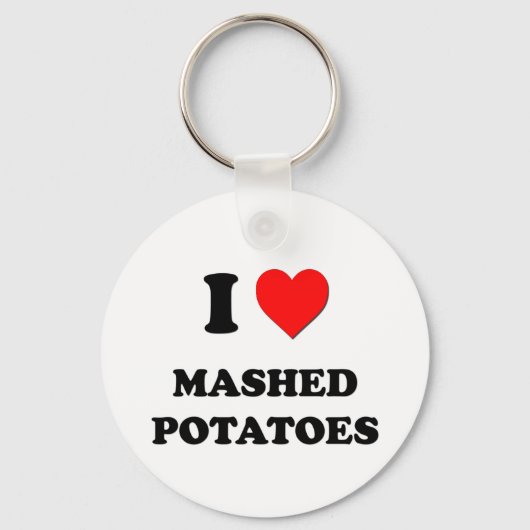 Porte-clés I Love Mashed Potatoes ( Nourriture ) (Recto)