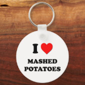 Porte-clés I Love Mashed Potatoes ( Nourriture ) (Recto)