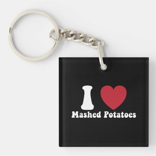 Porte-clés I Love Mashed Potatoes Thanksgiving Diner Cadeau (Devant)