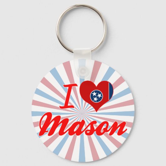 Porte-clés I Love Mason, Tennessee (Recto)
