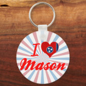 Porte-clés I Love Mason, Tennessee (Recto)