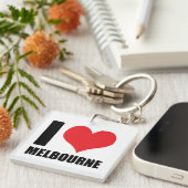 Porte-clés I Love Melbourne (Devant Droit)