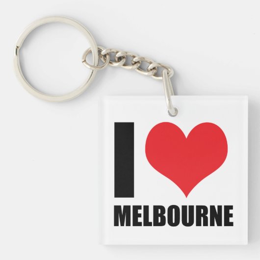 Porte-clés I Love Melbourne (Devant)