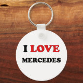 Porte-clés I Love Mercedes (Recto)