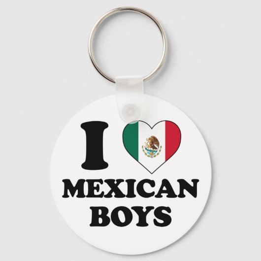 Porte-clés I love Mexicain boys (Recto)