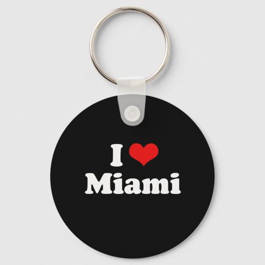 Porte-clés I Love Miami Tshirt blanc (Recto)