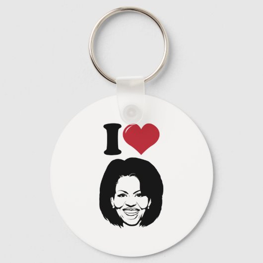 Porte-clés I Love Michelle Obama (Recto)