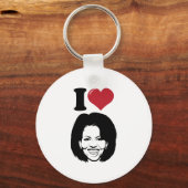 Porte-clés I Love Michelle Obama (Recto)