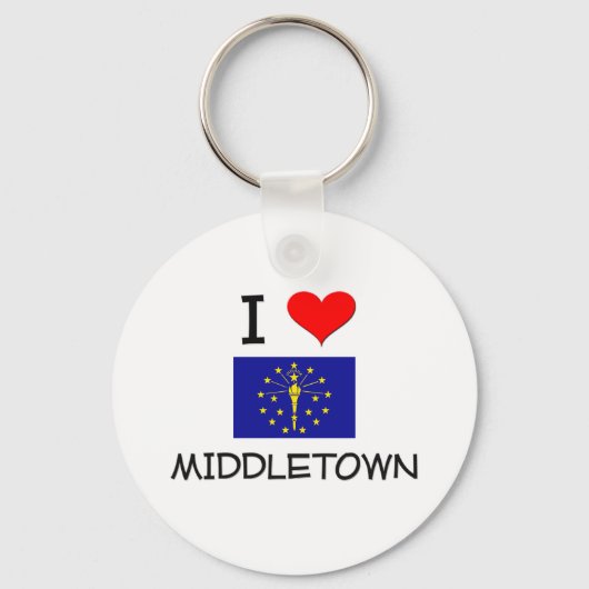 Porte-clés I Love MIDDLETOWN Indiana (Recto)