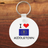 Porte-clés I Love MIDDLETOWN Indiana (Recto)