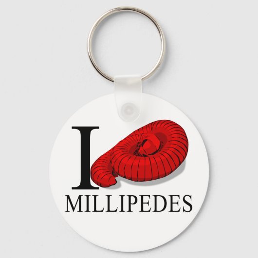Porte-clés I Love Millipedes Porte - clés (Recto)