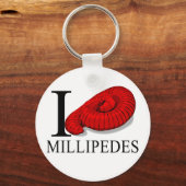 Porte-clés I Love Millipedes Porte - clés (Recto)