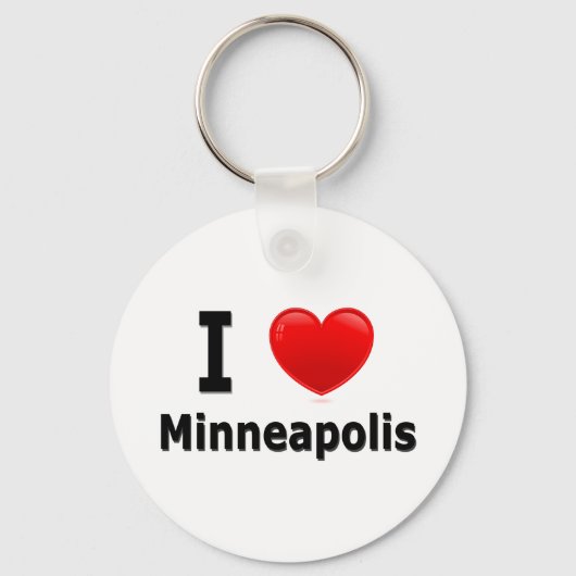 Porte-clés I Love Minneapolis (Recto)