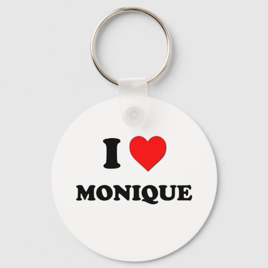 Porte-clés I Love Monique (Recto)