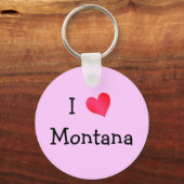 Porte-clés I Love Montana (Recto)