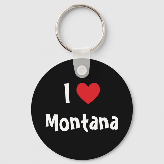 Porte-clés I Love Montana (Recto)
