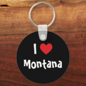 Porte-clés I Love Montana (Recto)