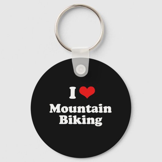 Porte-clés I Love Mountain Biking Tshirt (Recto)